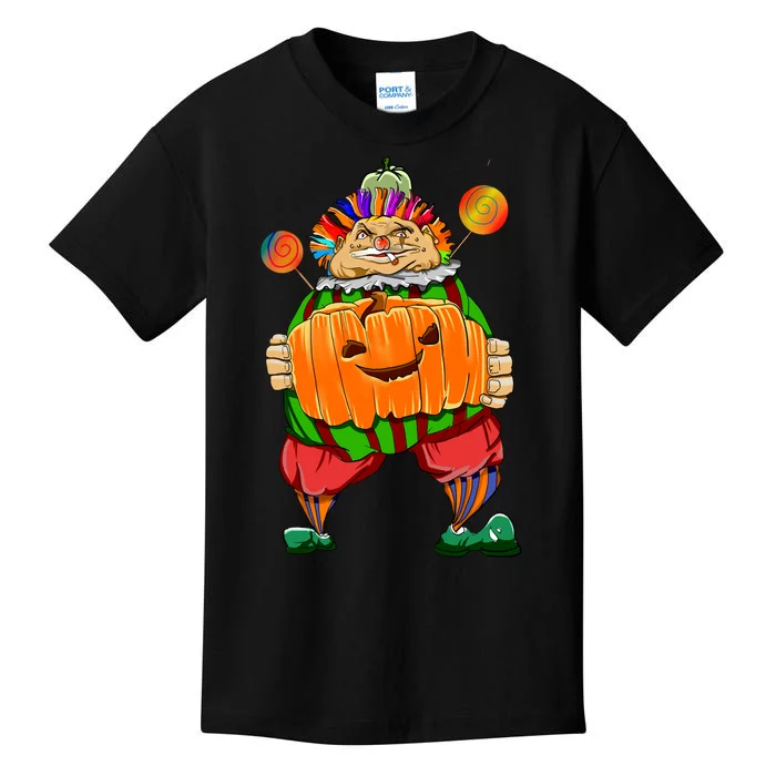 Clown Pumpkin Creepy Halloween Kids T-Shirt