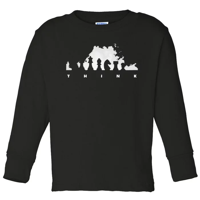 Chess Player Toddler Long Sleeve Shirt