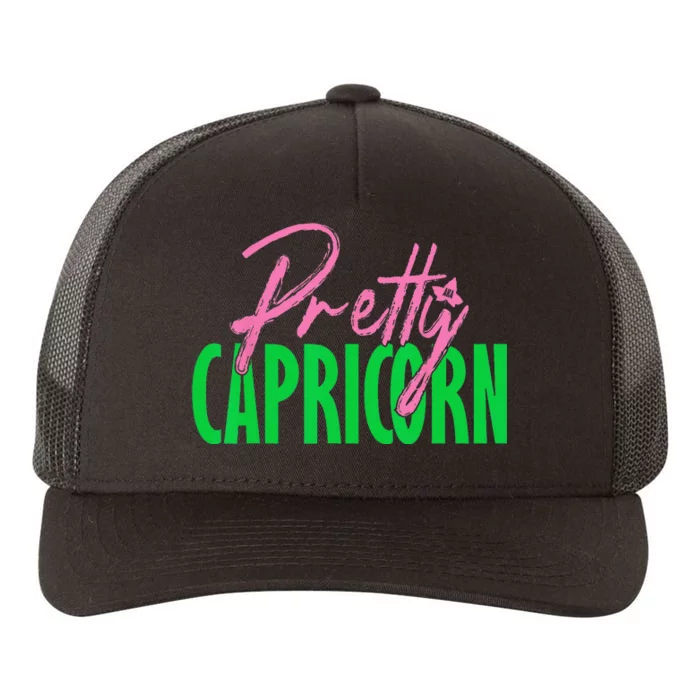 Cute pretty capricorn zodiac signs aka funny christmas Yupoong Adult 5-Panel Trucker Hat