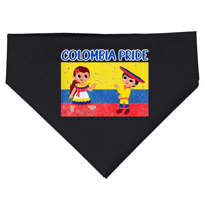 Colombian Pride Colombia Flag USA-Made Doggie Bandana