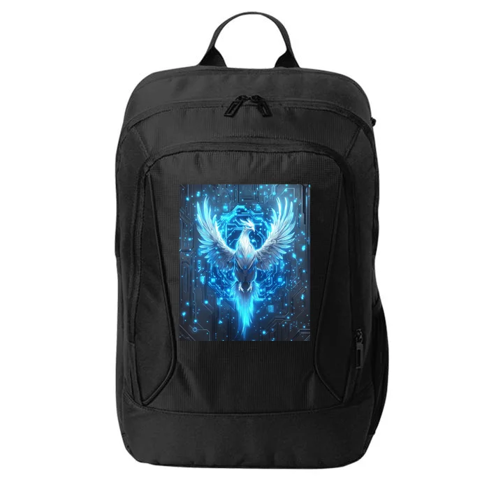 Cybernetic Phoenix Circuit Board Artwork City Backpack