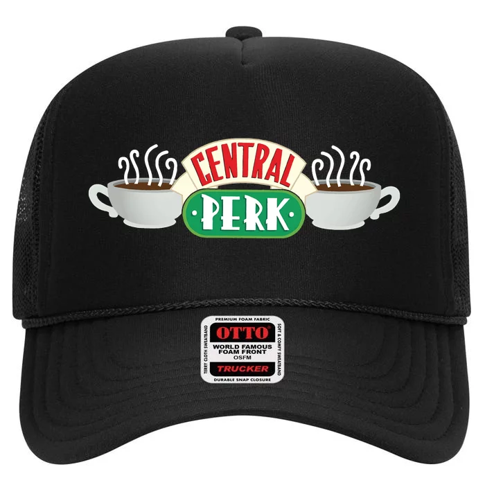 Central Perk Cafe Friends High Crown Mesh Trucker Hat