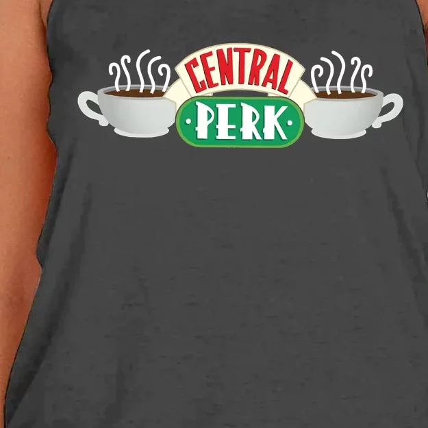 Central Perk Cafe Friends Women's Knotted Racerback Tank