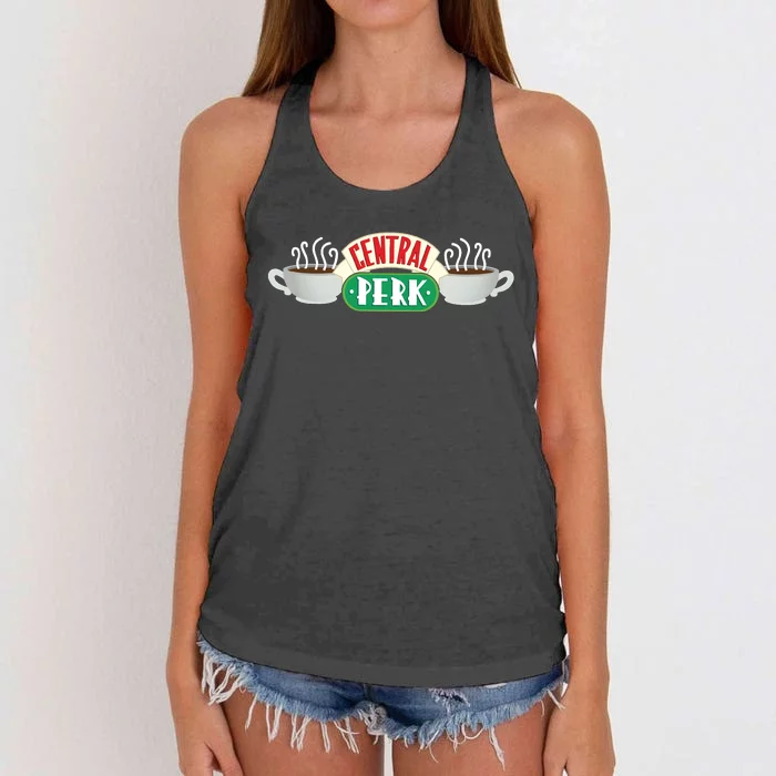 Central Perk Cafe Friends Women's Knotted Racerback Tank