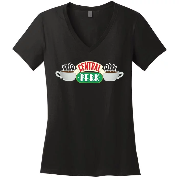 Central Perk Cafe Friends Women's V-Neck T-Shirt