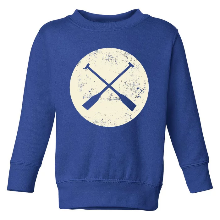 Canoe Paddles Crossing Canoe & Kayaking Toddler Sweatshirt