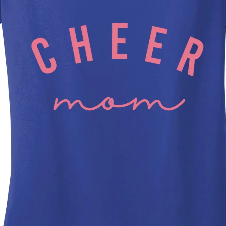 Cute Pink Cheer Mom Gift Women's V-Neck T-Shirt