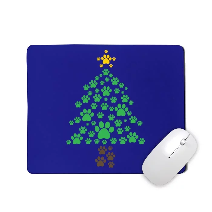 Cat Paw Christmas Tree Funny Catmas Cat Owner Christmas Gift Mousepad