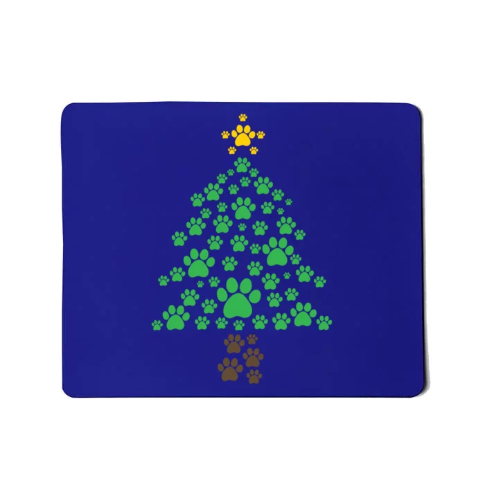 Cat Paw Christmas Tree Funny Catmas Cat Owner Christmas Gift Mousepad