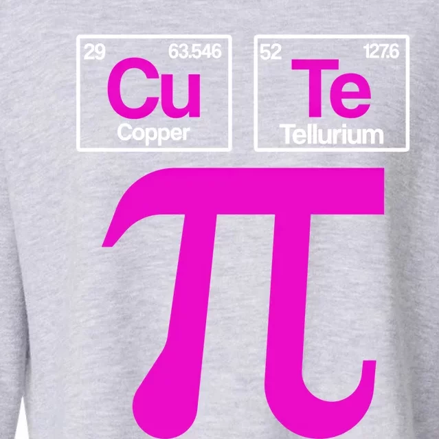 Cutie Pi Celebrate Pi Day March 14 Math And Science Lover Gift Cropped Pullover Crew