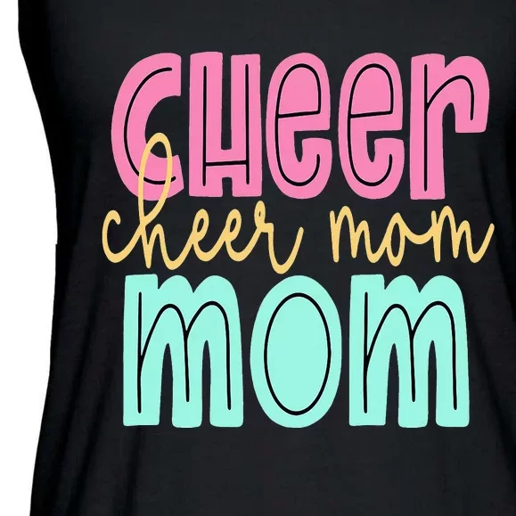 Cheerleader Proud Cheer Mom Pride Sports Supporter Ladies Essential Flowy Tank