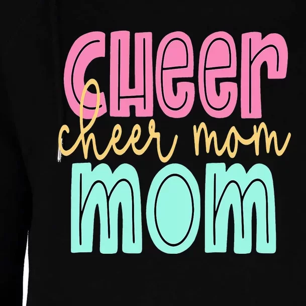 Cheerleader Proud Cheer Mom Pride Sports Supporter Womens Funnel Neck Pullover Hood