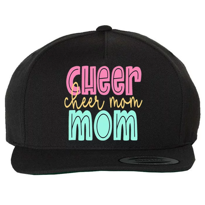 Cheerleader Proud Cheer Mom Pride Sports Supporter Wool Snapback Cap