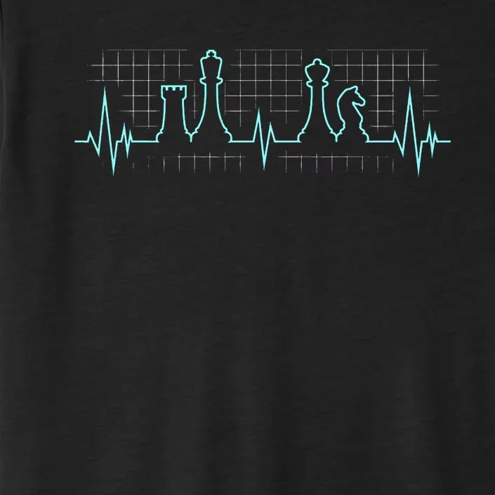 Chess Player Chess Club Chess Heartbeat Love Chess Chess ChromaSoft Performance T-Shirt