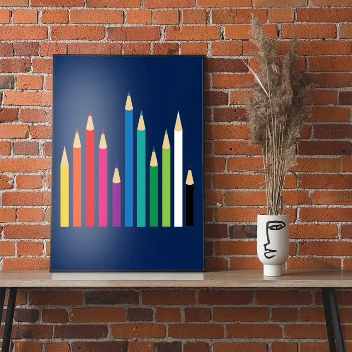 Colored Pencils Poster