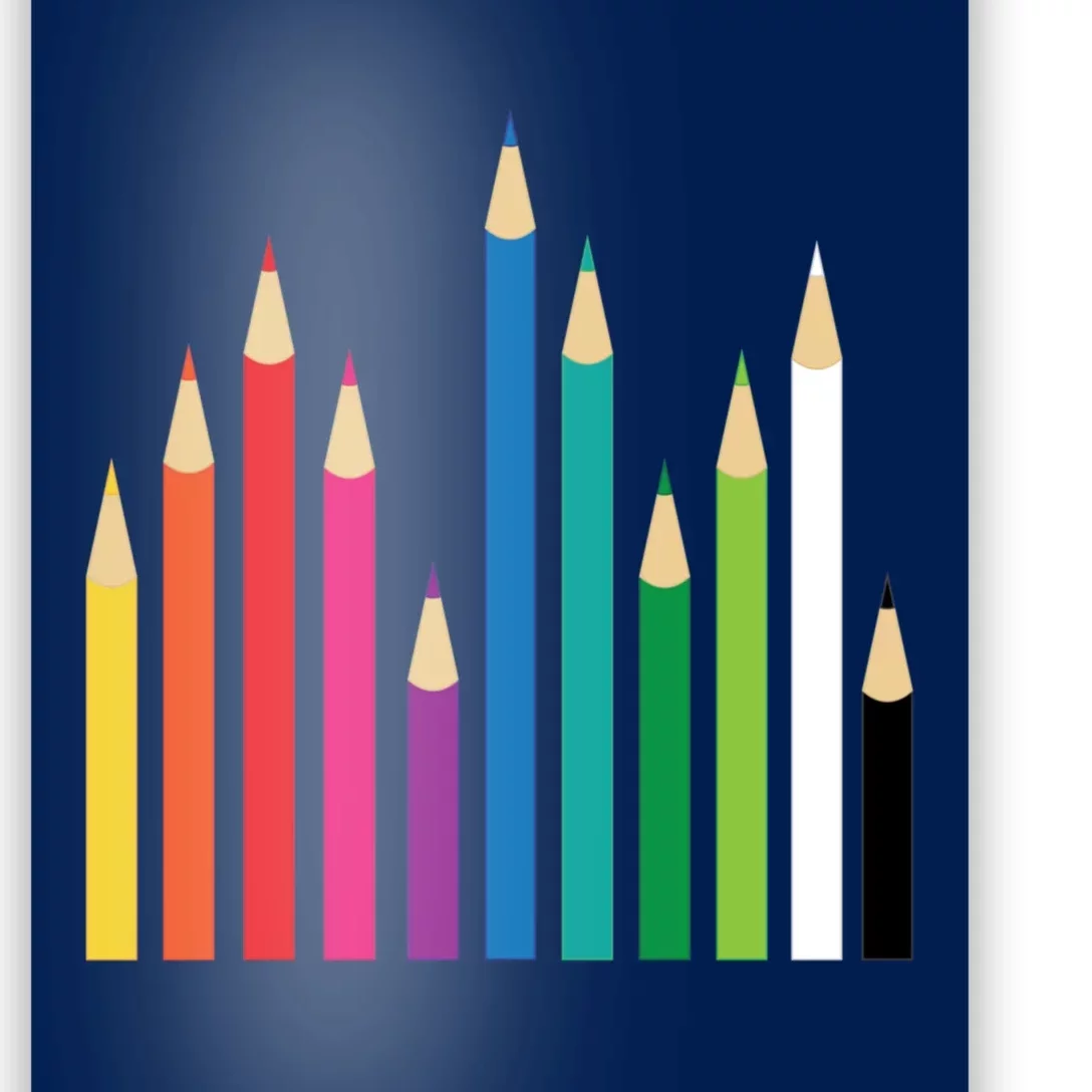 Colored Pencils Poster