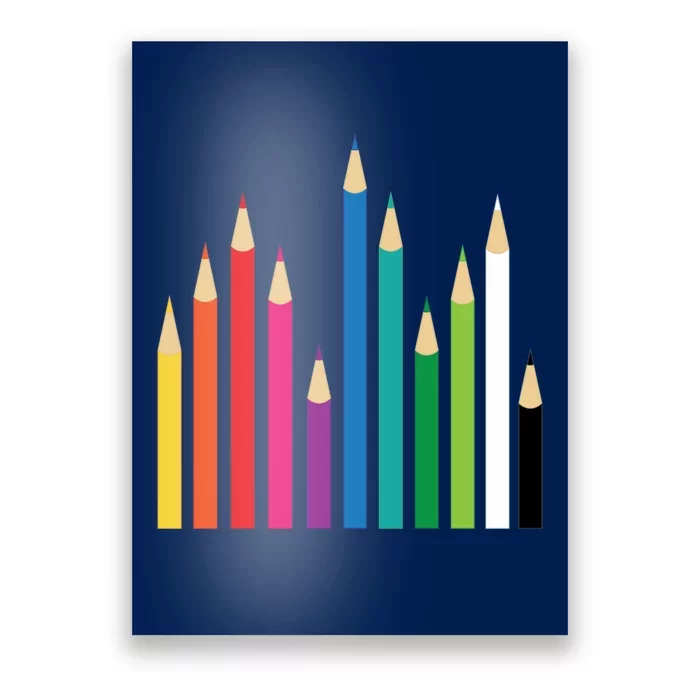 Colored Pencils Poster