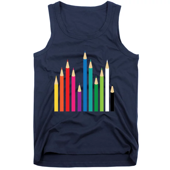 Colored Pencils Tank Top