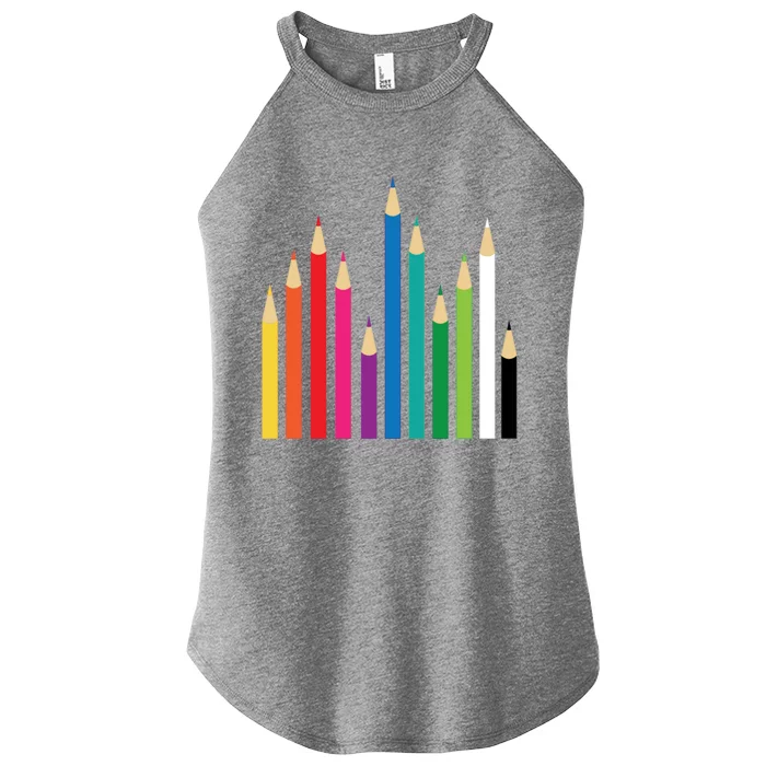 Colored Pencils Women’s Perfect Tri Rocker Tank