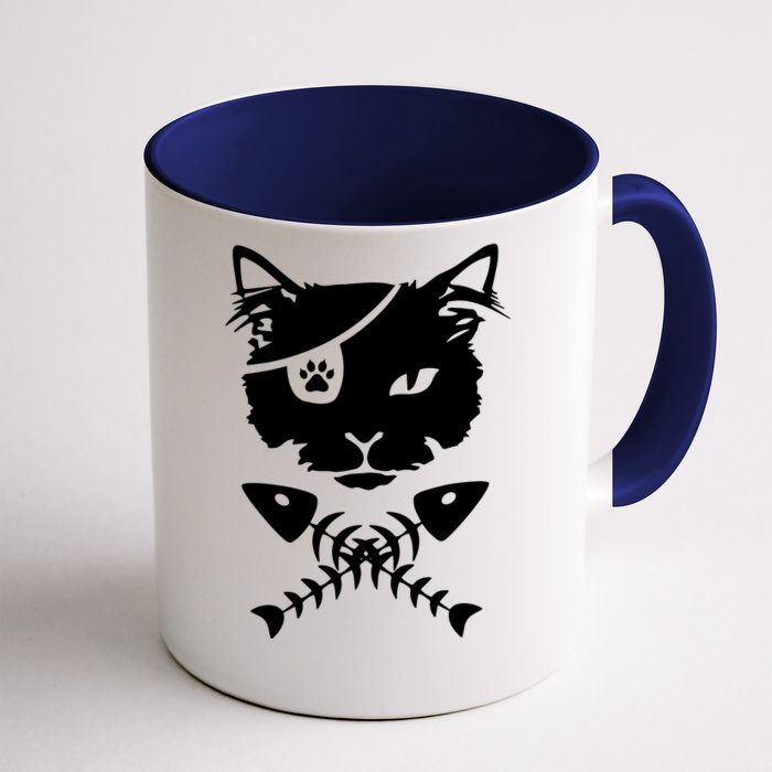 Cute Pirate Cat Front & Back Coffee Mug