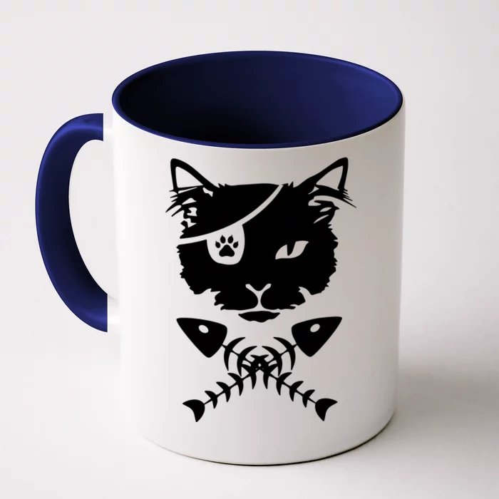 Cute Pirate Cat Front & Back Coffee Mug