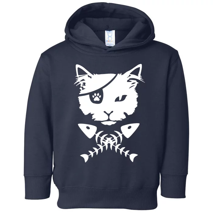 Cute Pirate Cat Toddler Hoodie