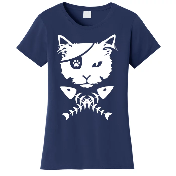 Cute Pirate Cat Women's T-Shirt