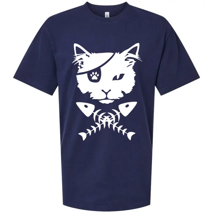 Cute Pirate Cat Sueded Cloud Jersey T-Shirt