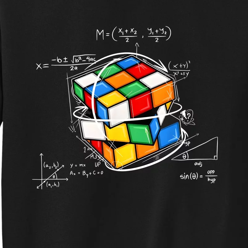 Competitive Puzzle Cube Math Lovers Funny Speed Cubing Sweatshirt