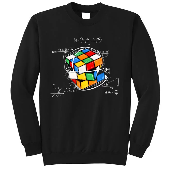 Competitive Puzzle Cube Math Lovers Funny Speed Cubing Sweatshirt