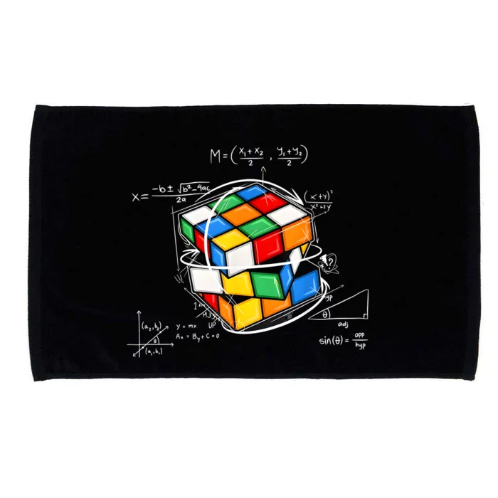 Competitive Puzzle Cube Math Lovers Funny Speed Cubing Microfiber Hand Towel