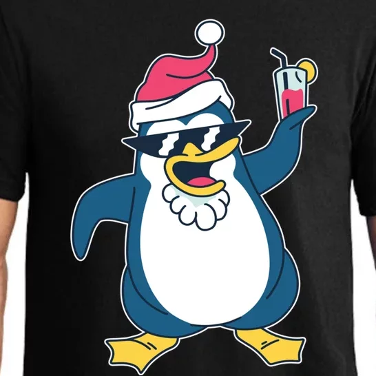 Christmas Penguin Cheers Gift Pajama Set