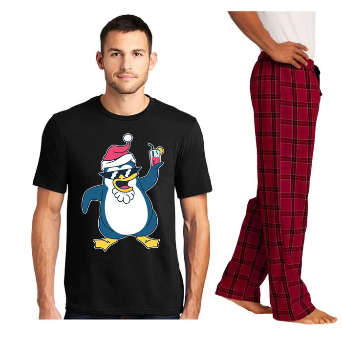 Christmas Penguin Cheers Gift Pajama Set