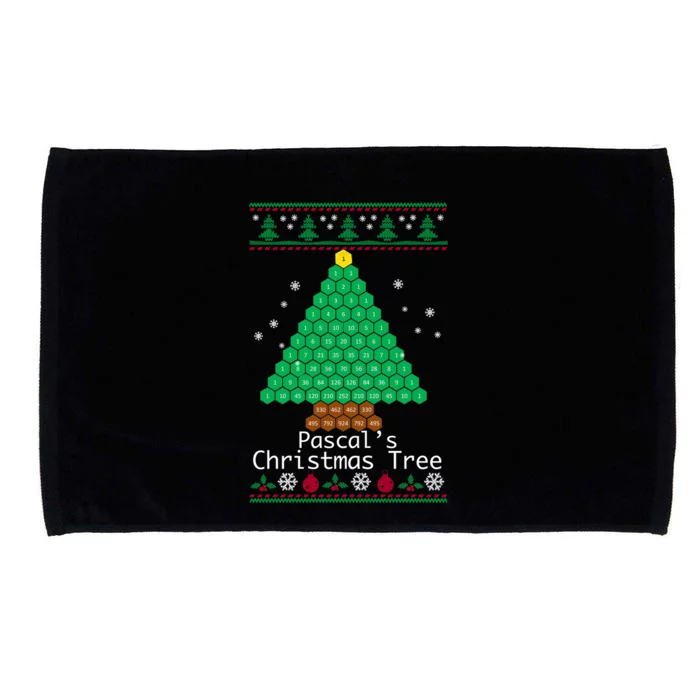 Cool Pascals Christmas Tree Sweater Gift Math Microfiber Hand Towel