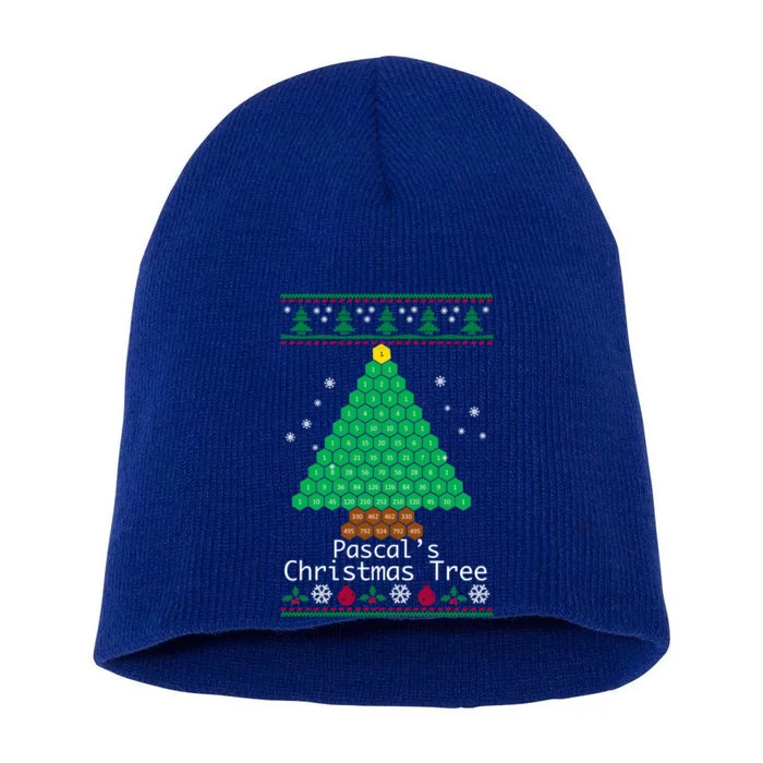 Cool Pascals Christmas Tree Sweater Gift Math Short Acrylic Beanie