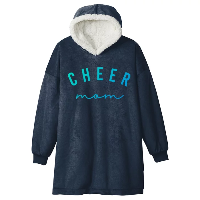 Cute Pink Cheer Mom Gift Hooded Wearable Blanket