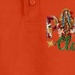 Christmas Papa Claus Our Lady Of Guadalupe Saint Virgin Mary Great Gift Dry Zone Grid Performance Polo