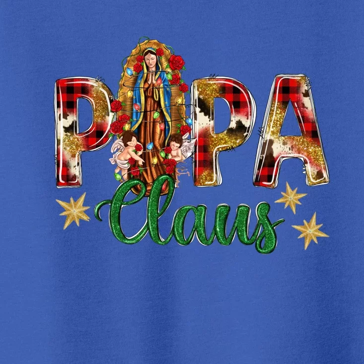 Christmas Papa Claus Our Lady Of Guadalupe Saint Virgin Mary Great Gift Toddler T-Shirt