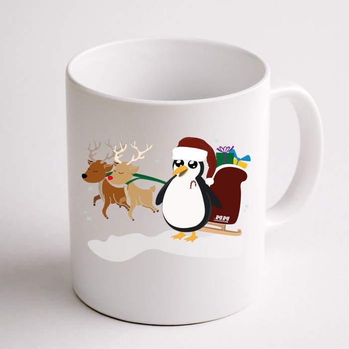 Christmas Penguin Christmas Gift Front & Back Coffee Mug