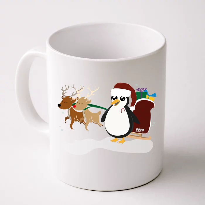 Christmas Penguin Christmas Gift Front & Back Coffee Mug