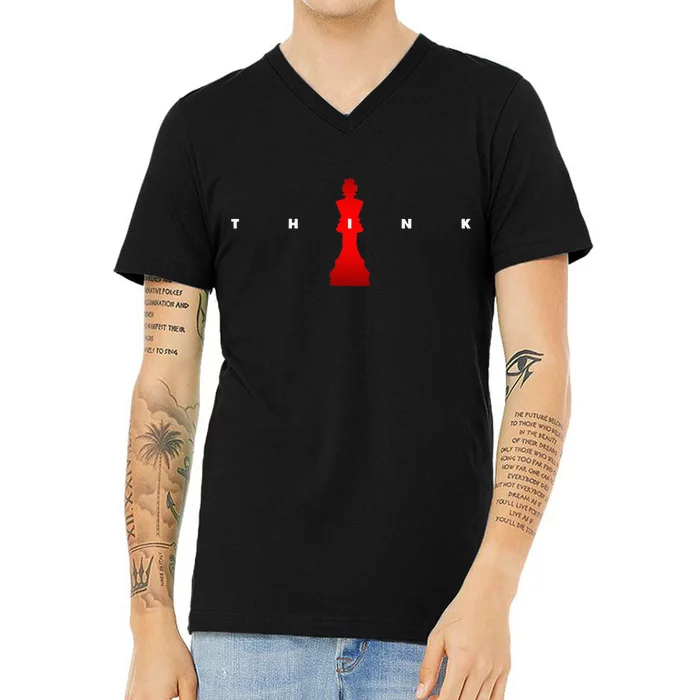 Chess Player V-Neck T-Shirt