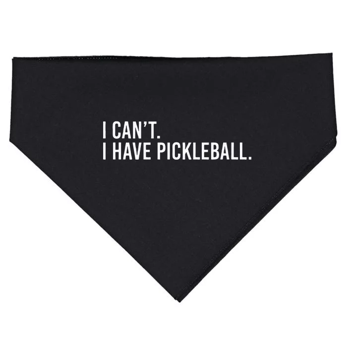 Cool Pickleball Coach With Saying I Cant I Have Pickleball USA-Made Doggie Bandana