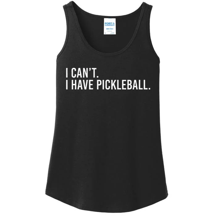 Cool Pickleball Coach With Saying I Cant I Have Pickleball Ladies Essential Tank