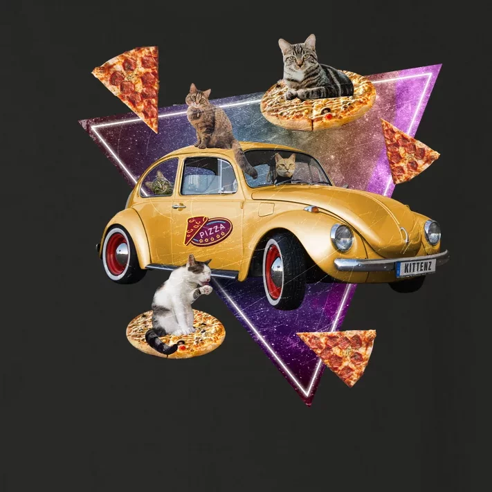 Cat Pizza Car Galaxy Toddler Long Sleeve Shirt