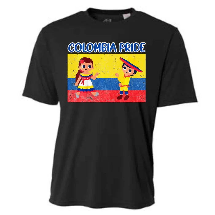 Colombian Pride Colombia Flag Cooling Performance Crew T-Shirt