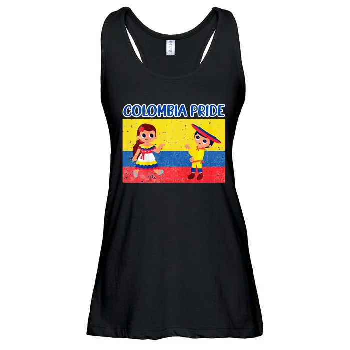 Colombian Pride Colombia Flag Ladies Essential Flowy Tank