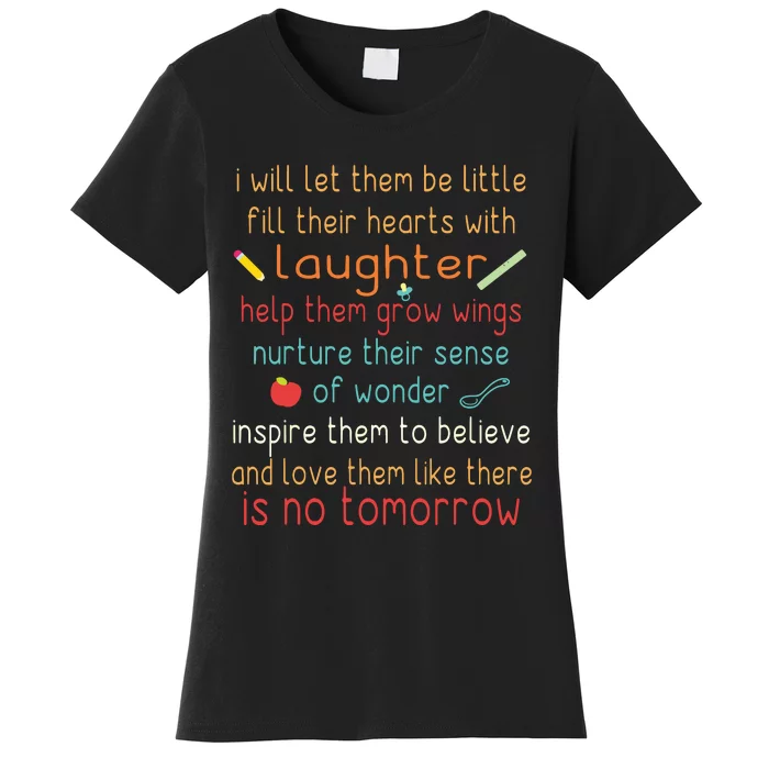 Childcare Provider Children Funny Child Care Daycare Women's T-Shirt