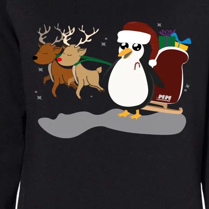 Christmas Penguin Christmas Funny Gift Womens California Wash Sweatshirt