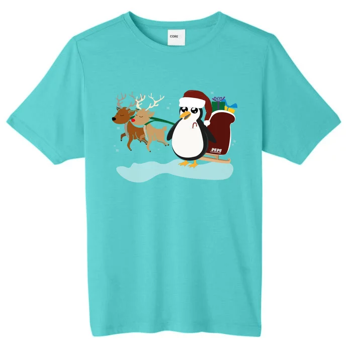 Christmas Penguin Christmas Funny Gift ChromaSoft Performance T-Shirt