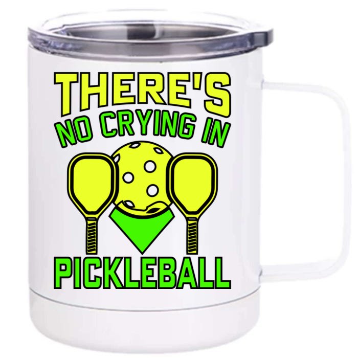 Cool Pickleball Front & Back 12oz Stainless Steel Tumbler Cup